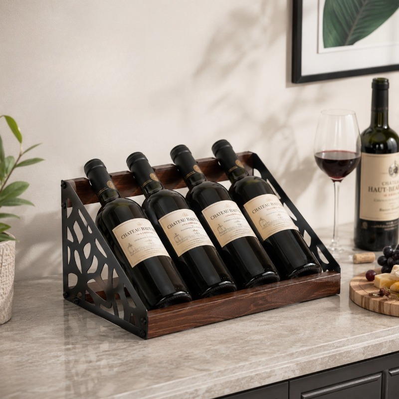 Home Bar Stand - Rak Anggur Kayu untuk Bar Rumah,