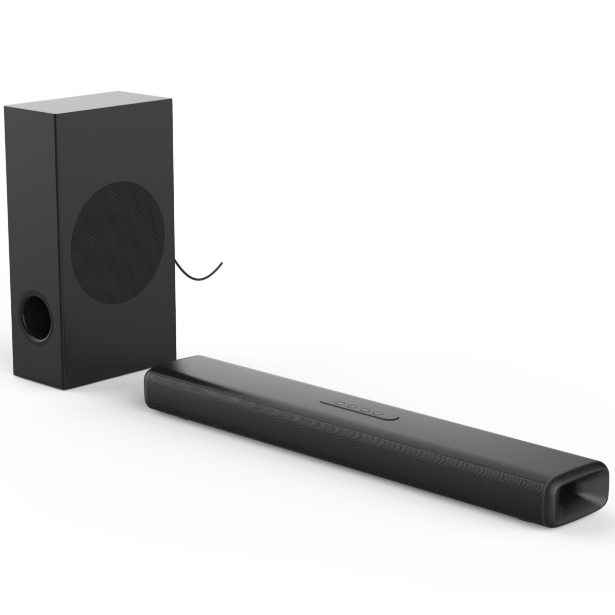 Home Bar And Theater - Soundbar TV 100W dengan Subwoofer Box,