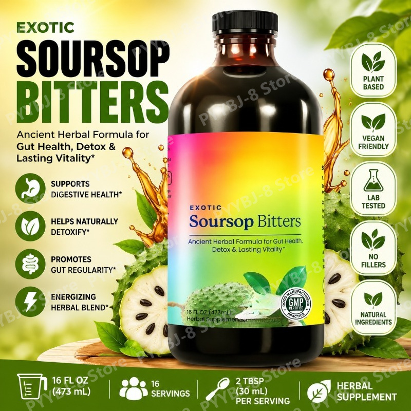 Bitters Bottle Set - Tetes Herbal Soursop Bitters Cair 473ml