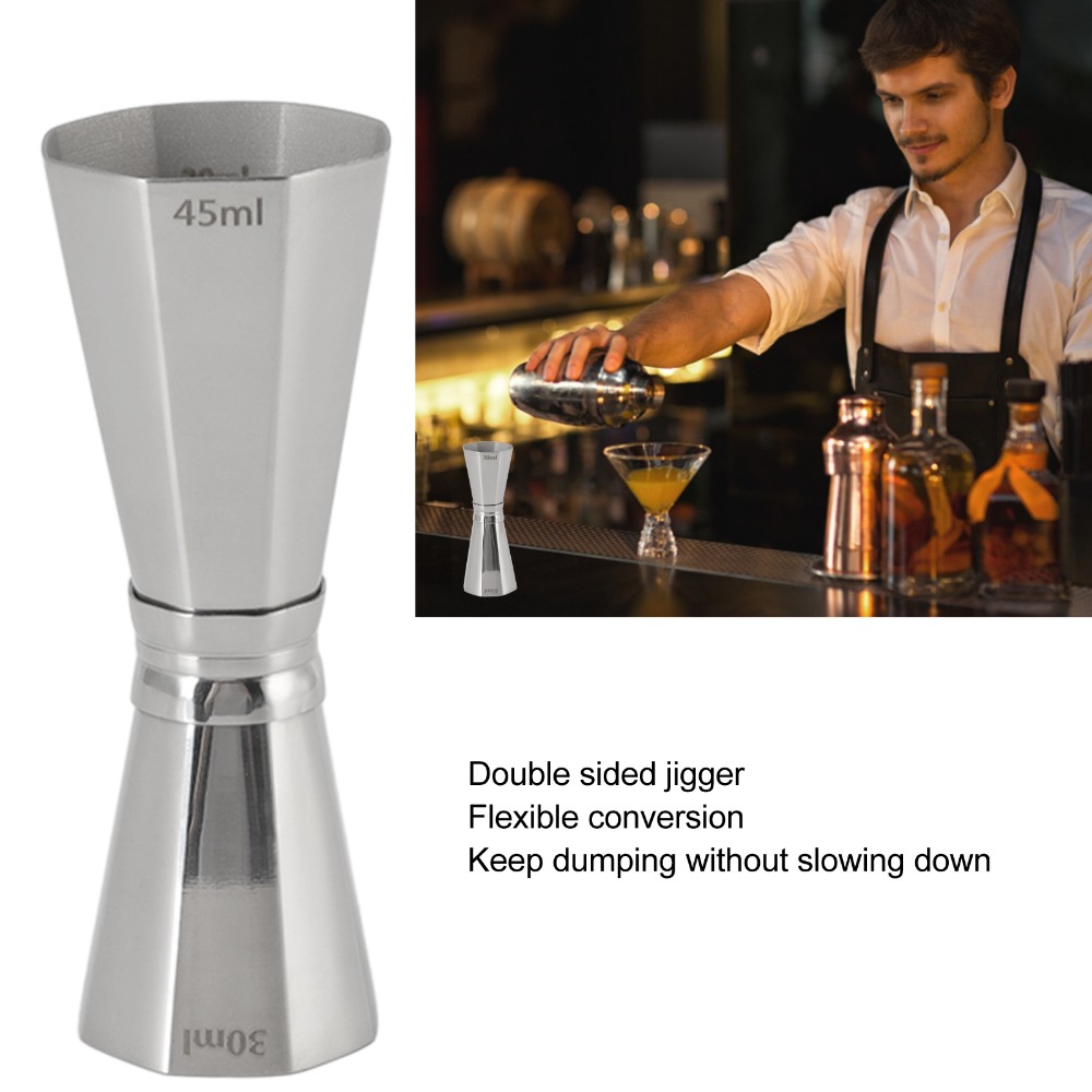 Jigger Koktail Ganda Baja Taha - Jigger Double Sided ulasan dan harga