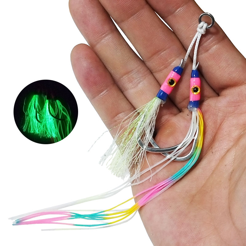 2 Pasang/kantong Kail Umpan Ji - Jigger Double Sided ulasan dan harga