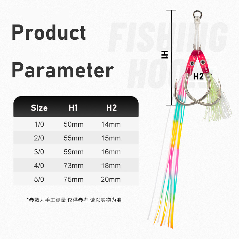 2 Pasang/kantong Kail Umpan Ji - Jigger Double Sided ulasan dan harga