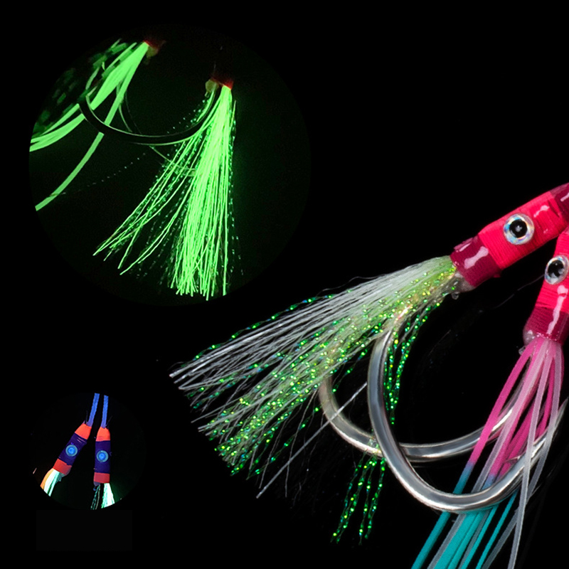 2 Pasang/kantong Kail Umpan Ji - Jigger Double Sided ulasan dan harga