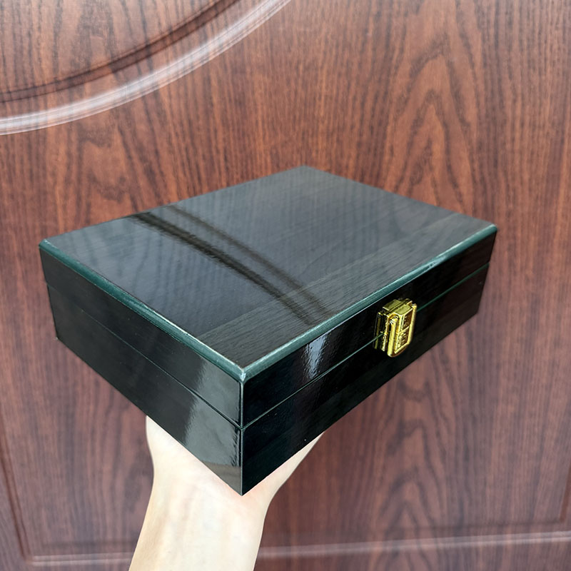 Kotak Perhiasan Kayu Hijau Tua - Bar Cart Gold ulasan dan harga