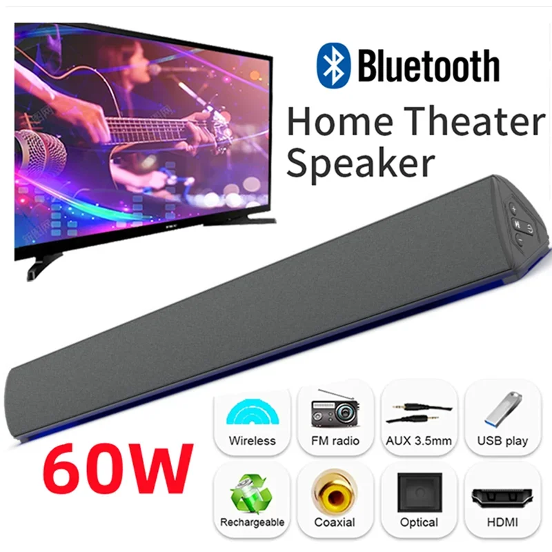 TV nirkabel 60W Speaker Blueto - Home Bar And Theater ulasan dan harga