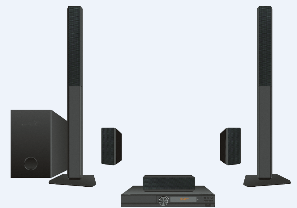 Speaker Home Theater 5.1ch Ter - Home Bar And Theater ulasan dan harga