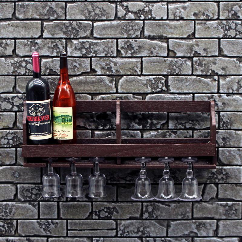 1 Set Rak Gelas Anggur Miniatu - Home Bar Stand ulasan dan harga