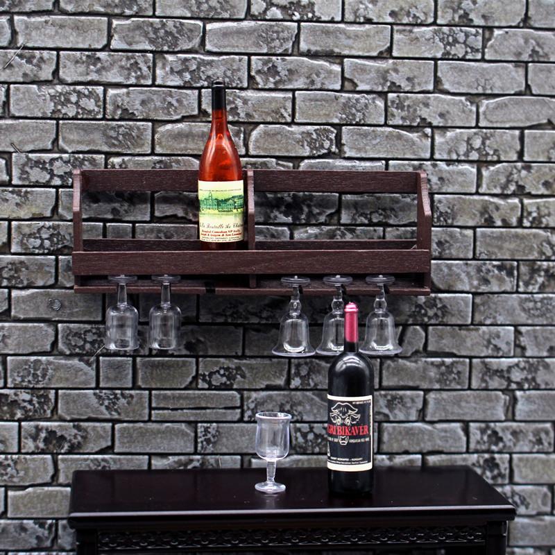 1 Set Rak Gelas Anggur Miniatu - Home Bar Stand ulasan dan harga