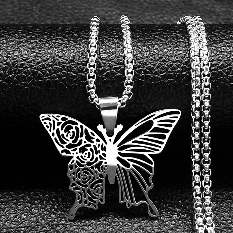 Kalung Liontin Bunga Mawar Kup - Bar Cart Gold ulasan dan harga