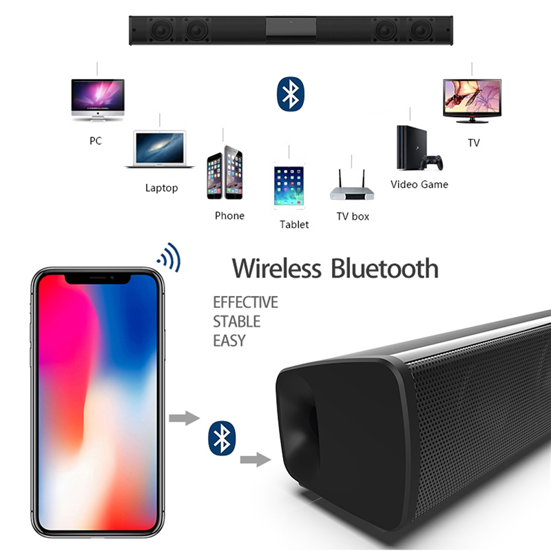 40W Speaker Soundbar 5.0 Bluet - Home Bar And Theater ulasan dan harga