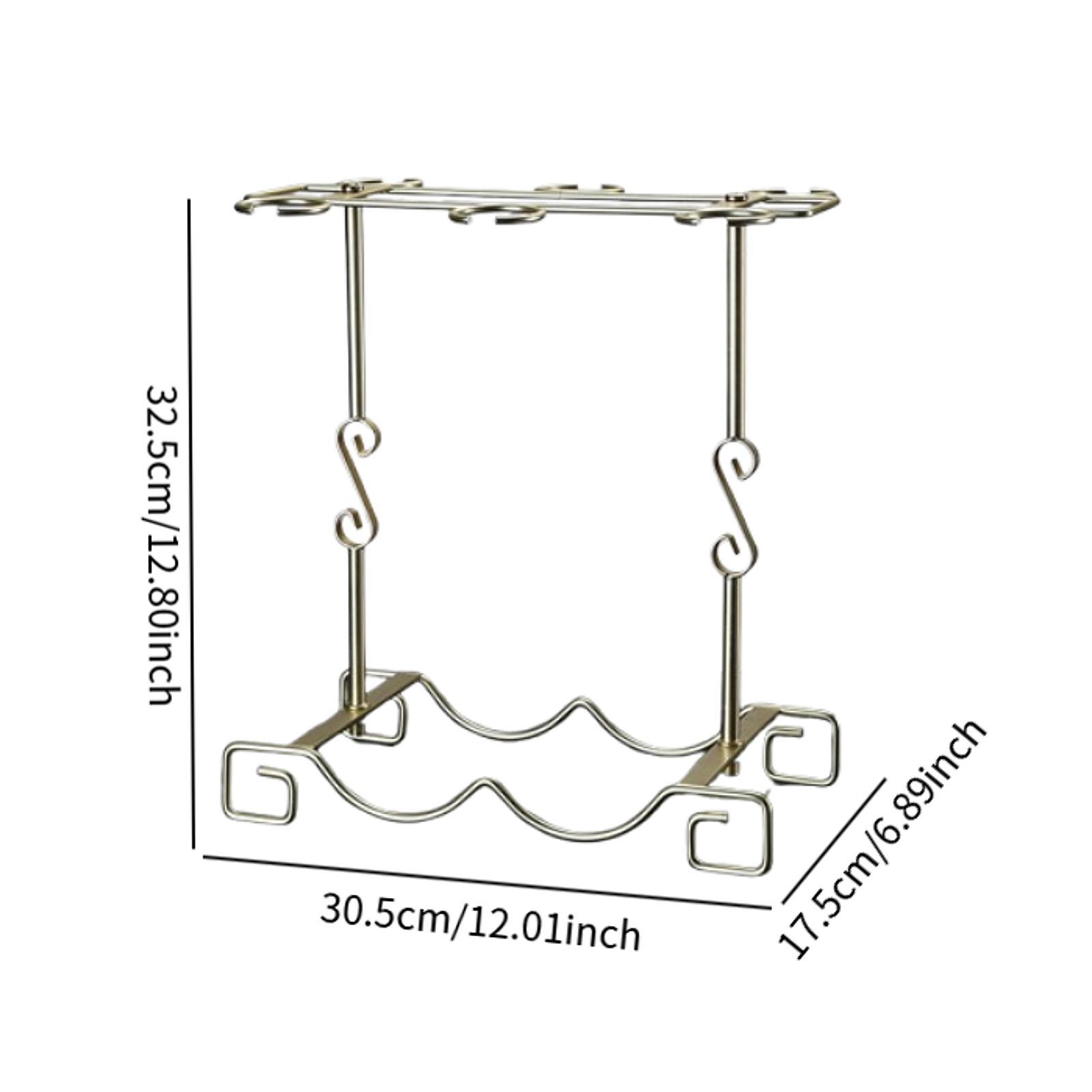 Tempat Gelas Anggur Besi untuk - Home Bar Stand ulasan dan harga