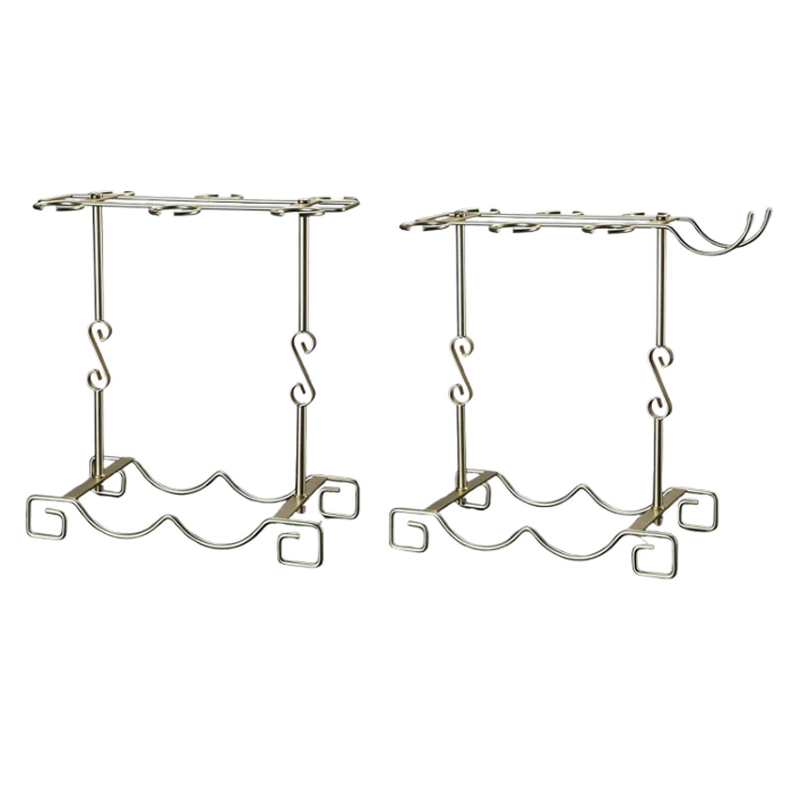 Tempat Gelas Anggur Besi untuk - Home Bar Stand ulasan dan harga